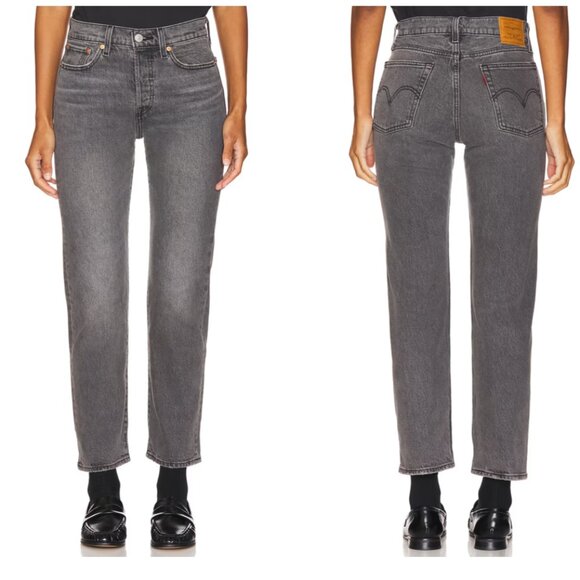 Levi's Women's Gray Straight Leg Jeans - Picture 13 of 13